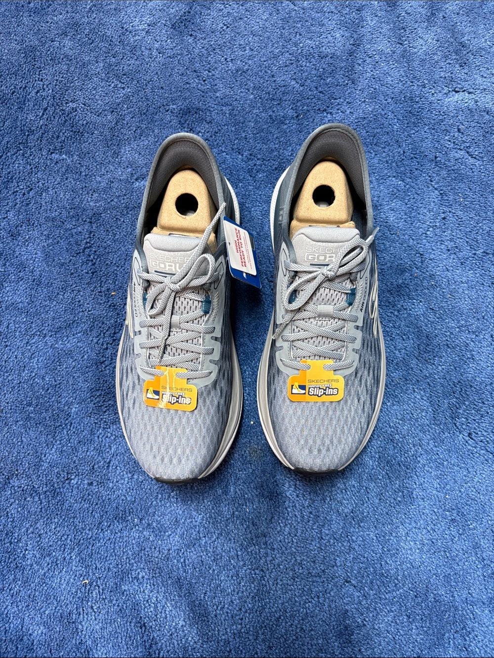 Skechers Men's Light Gray Slip-On Athletic Sneakers